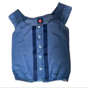 Hugo Boss summer blouse top size S navy